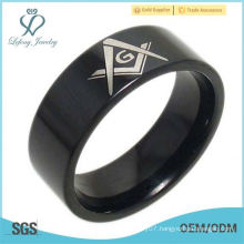 316L Stainless Steel Titanium Free Mason Symbol G Cool Party Ring